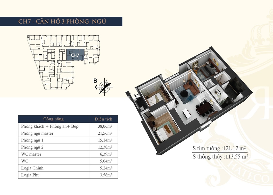 Thiết kế căn hộ Hateco Laroma Huỳnh Thúc Kháng