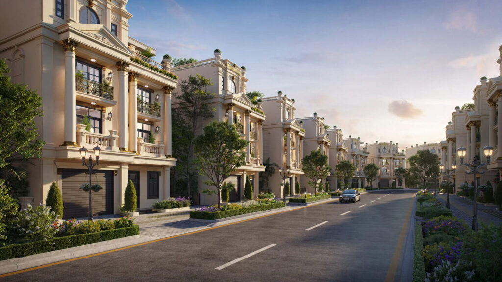 Loại hình biệt thự tại Him Lam Diamond Palace Long Biên
