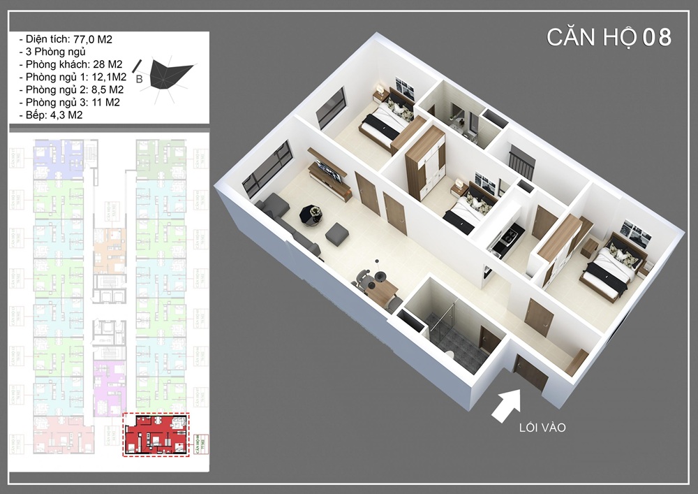 Thiết kế căn hộ IEC Residences