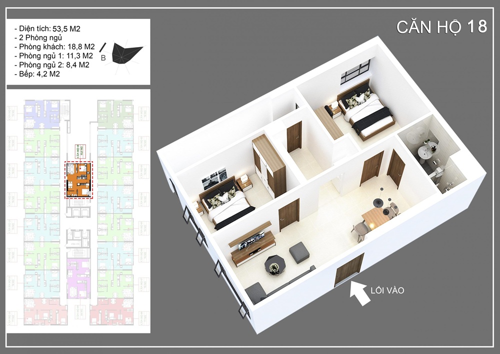 Thiết kế căn hộ IEC Residences