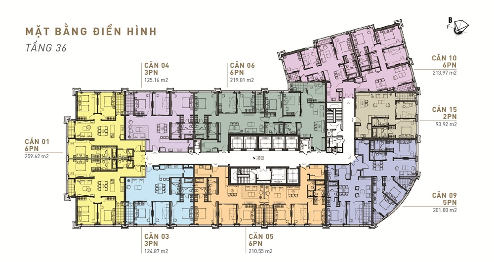 Mặt bằng dự án King Palace