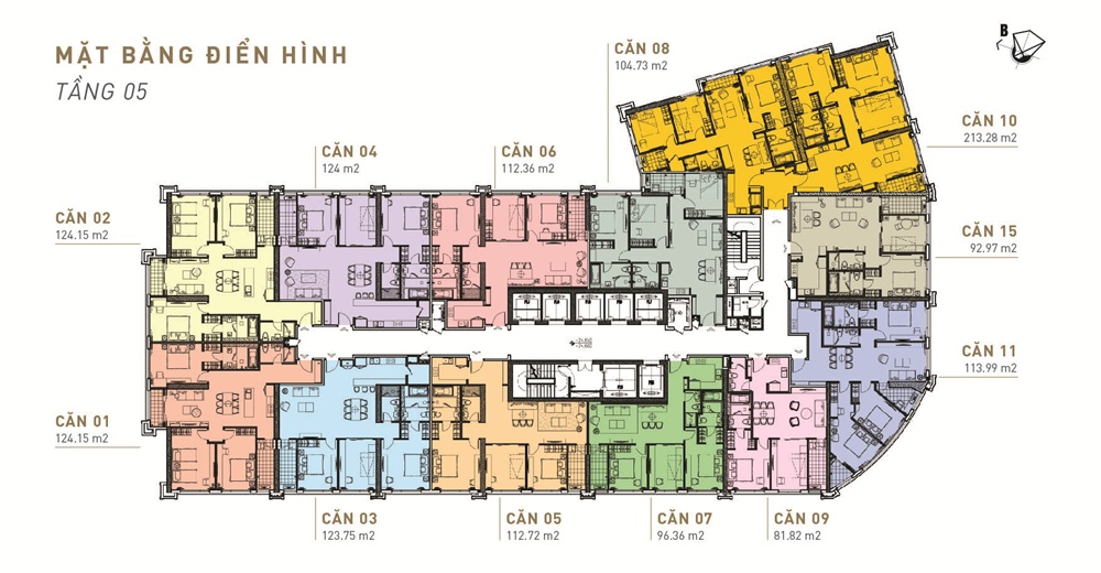 Mặt bằng dự án King Palace