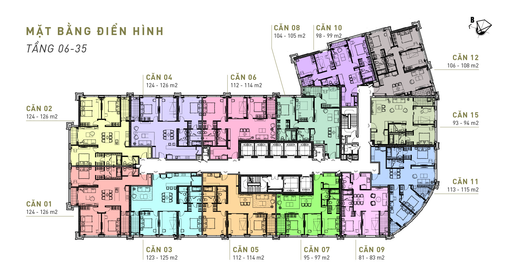 Mặt bằng dự án King Palace