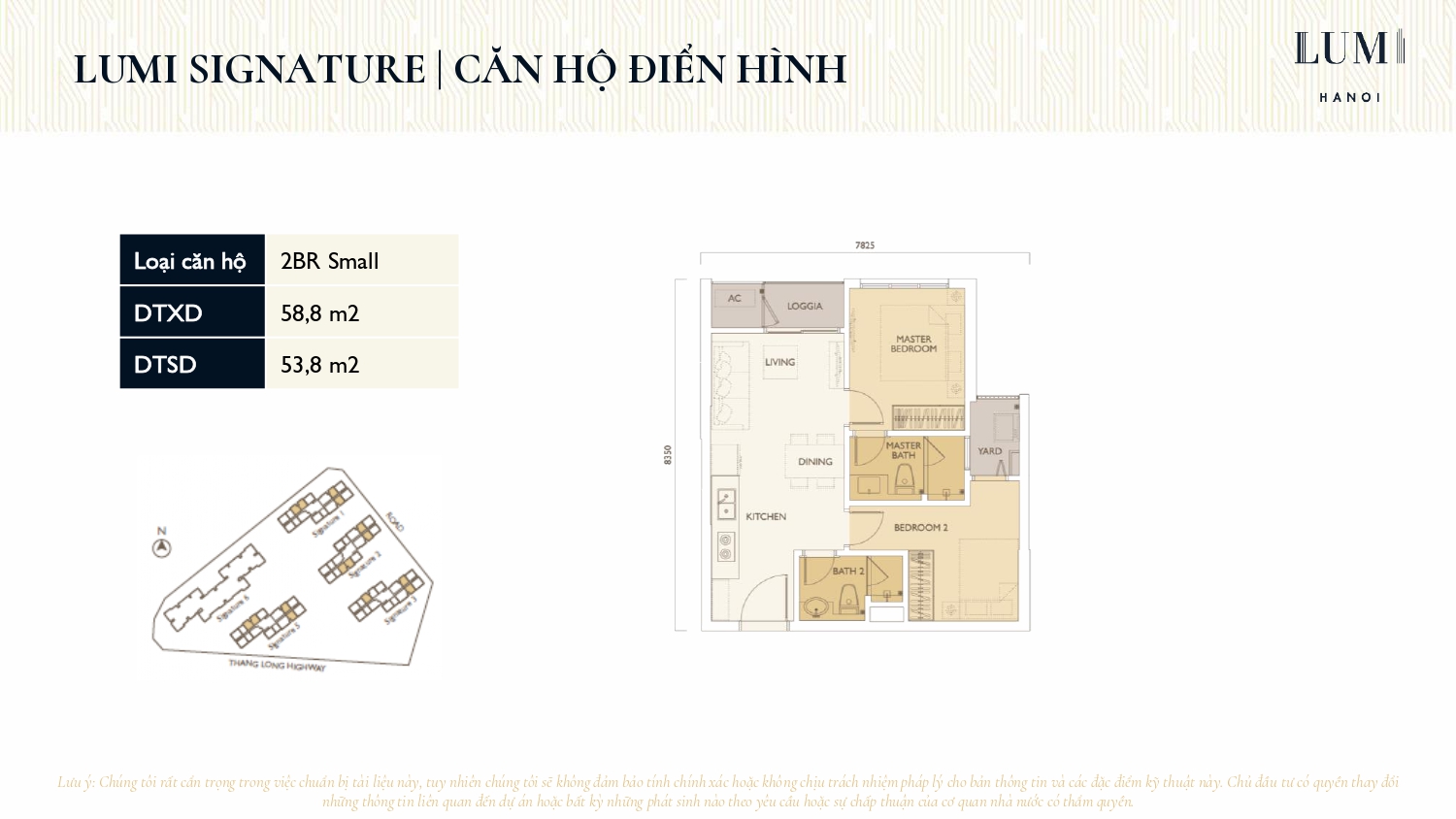 Thiết kế căn hộ chung cư Lumi Hà Nội