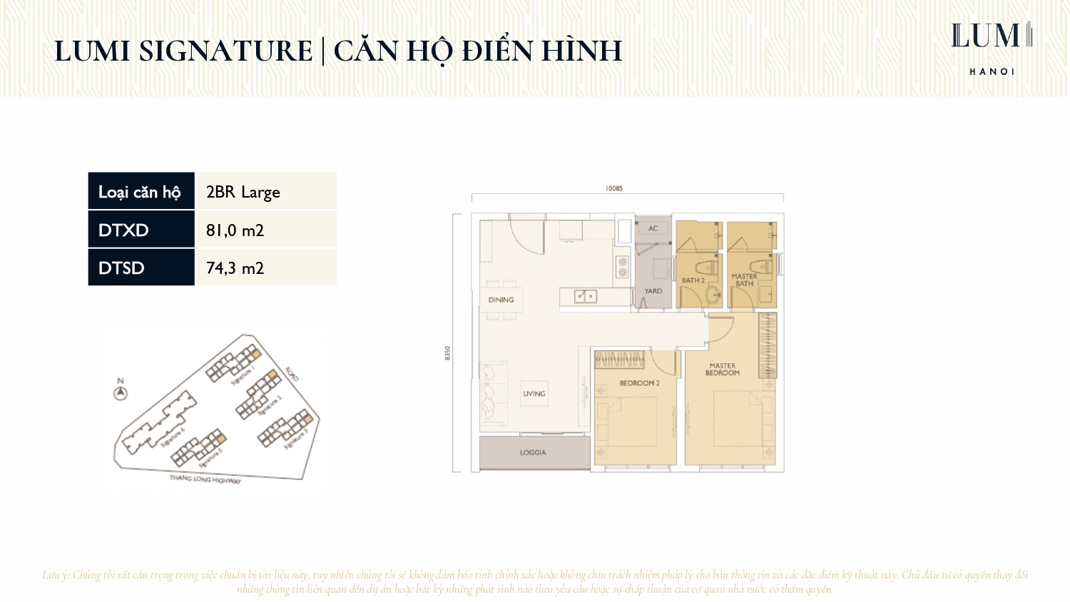 Thiết kế căn hộ chung cư Lumi Hà Nội