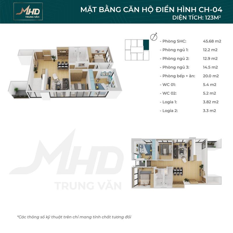 Thiết Kế Căn Hộ MHD Trung Văn Tố Hữu