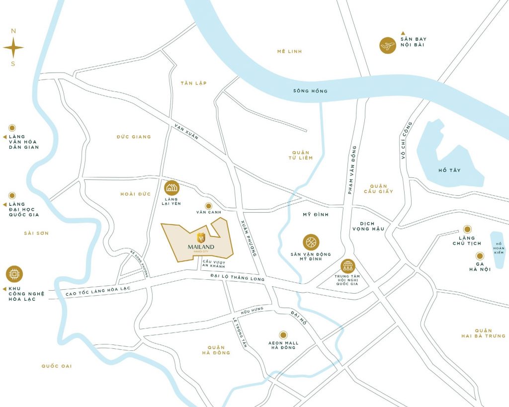 Vị trí đắc địa của Mailand Hà Nội City