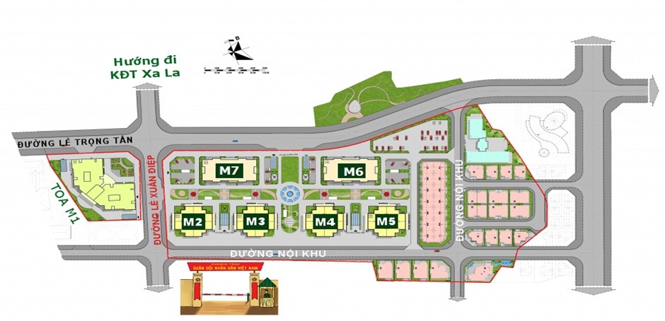 Mặt bằng chung cư Mipec City View Kiến Hưng