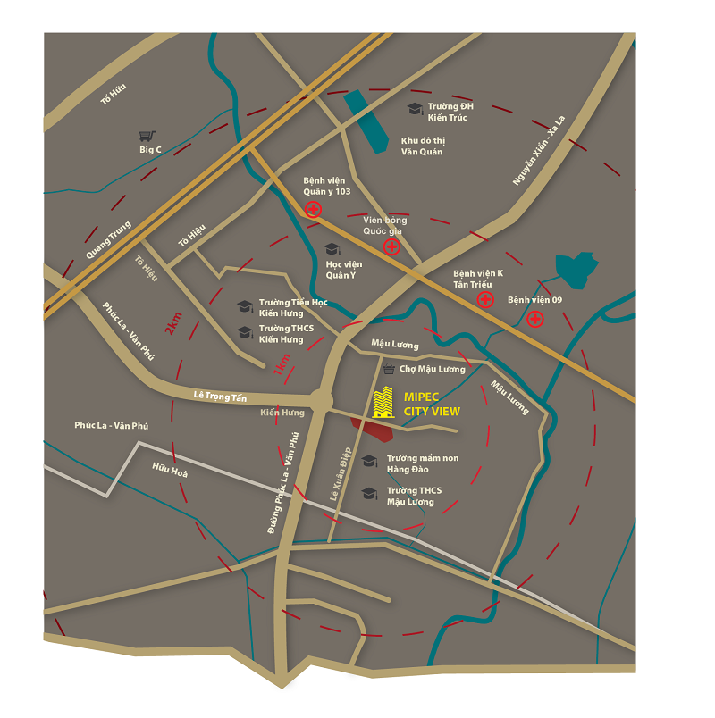 Vị trí chung cư Mipec City View