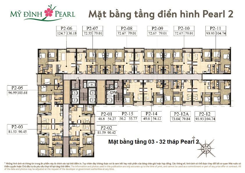 Mặt bằng dự án chung cư Mỹ Đình Pearl