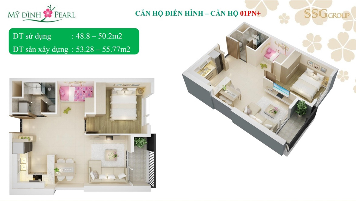 Thiết kế căn hộ Mỹ Đình Pearl