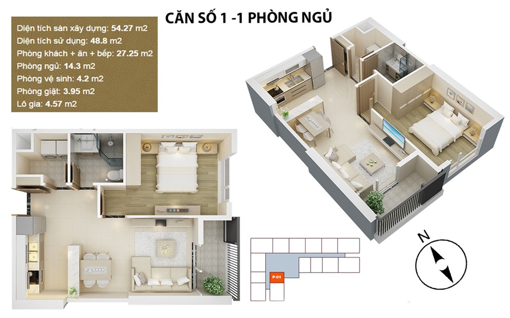 Thiết kế căn hộ Mỹ Đình Pearl
