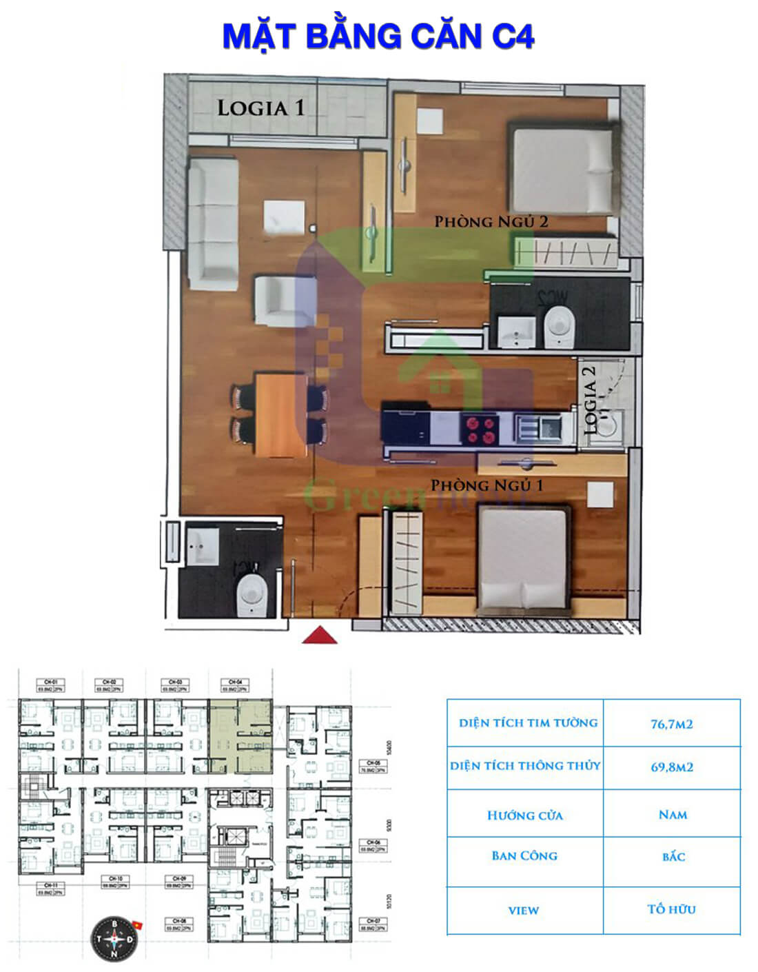 Mặt bằng dự án NHS Trung Văn