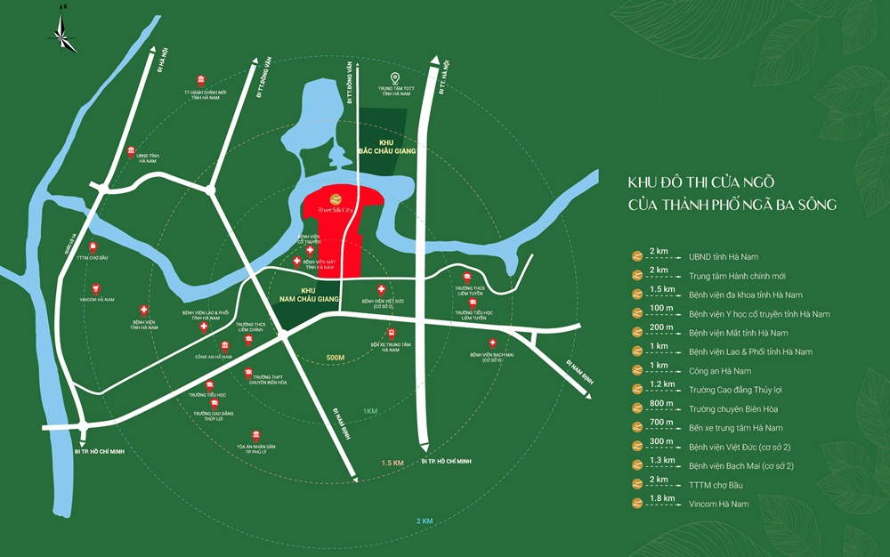 Vị trí dự án River Silk City Hà Nam