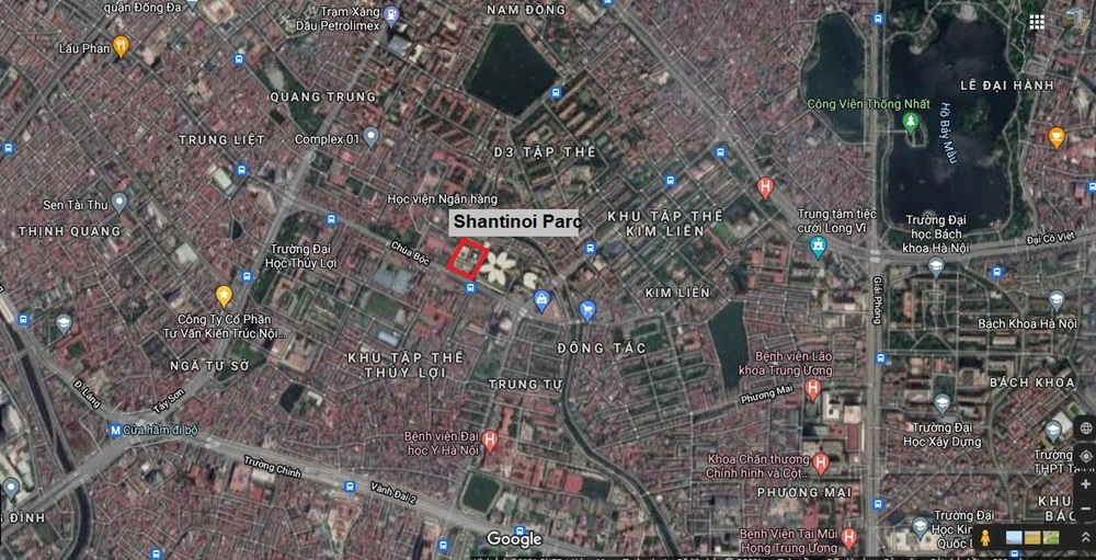Vị trí dự án Shantinoi Parc Chùa Bộc