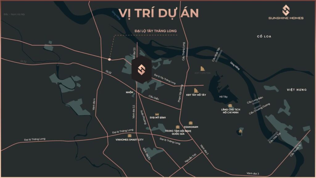 Vị Trí Đắc Địa Của Dự Án Sunshine Capital Tây Thăng Long