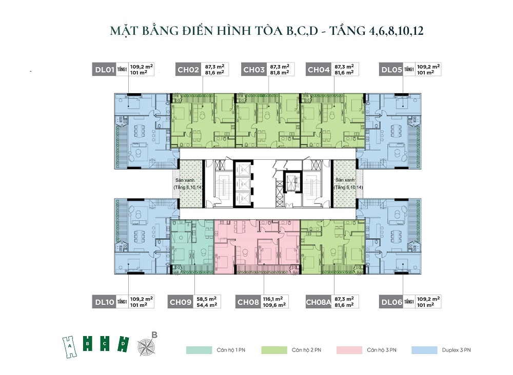 Mặt bằng dự án Sunshine Green Iconic Long Biên