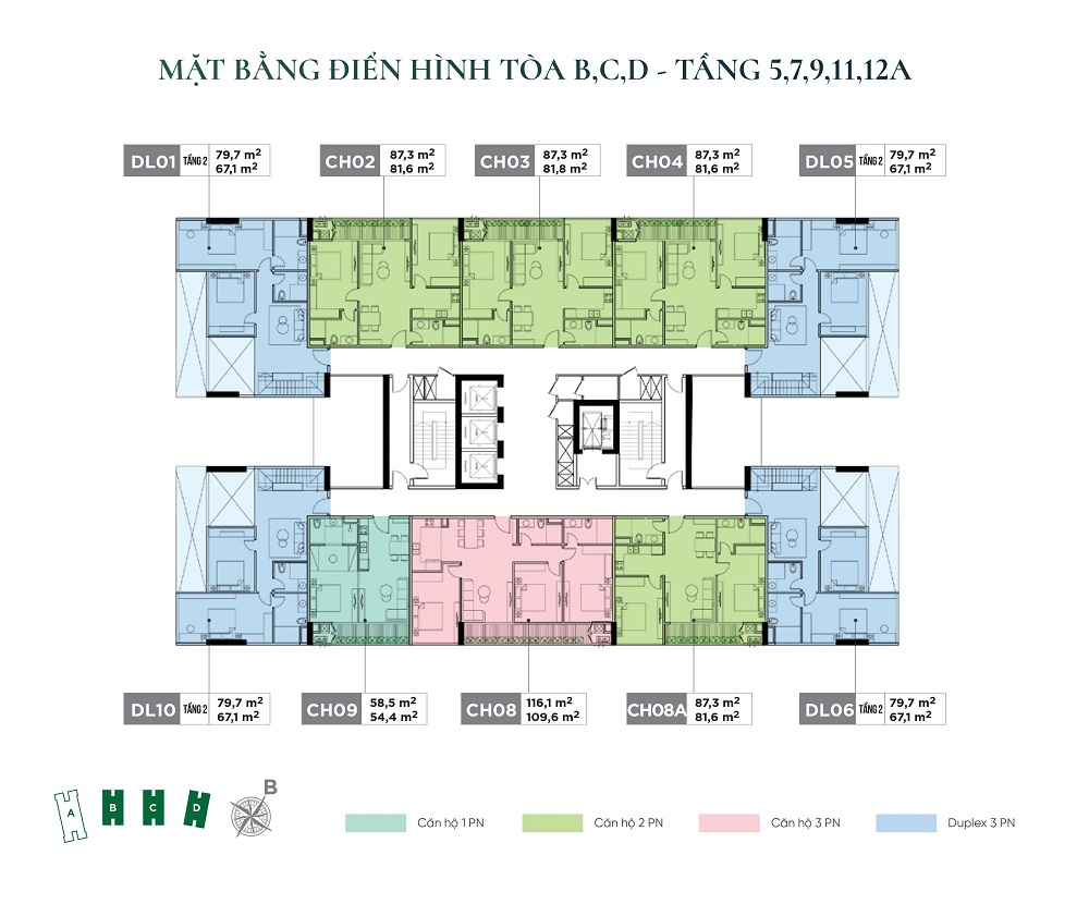 Mặt bằng dự án Sunshine Green Iconic Long Biên