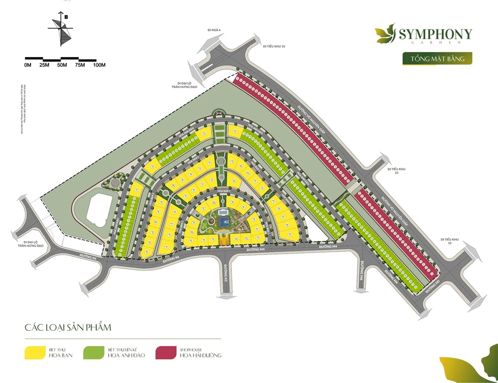 Mặt bằng tổng thể dự án Symphony Garden Lào Cai