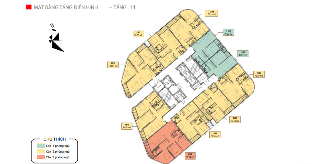 Mặt bằng dự án T&T Capella số 2 Phạm Ngọc Thạch