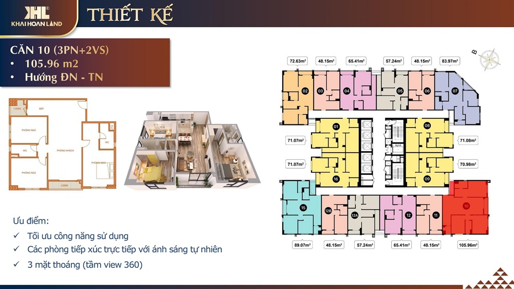 Thiết kế căn hộ T&T DC Complex
