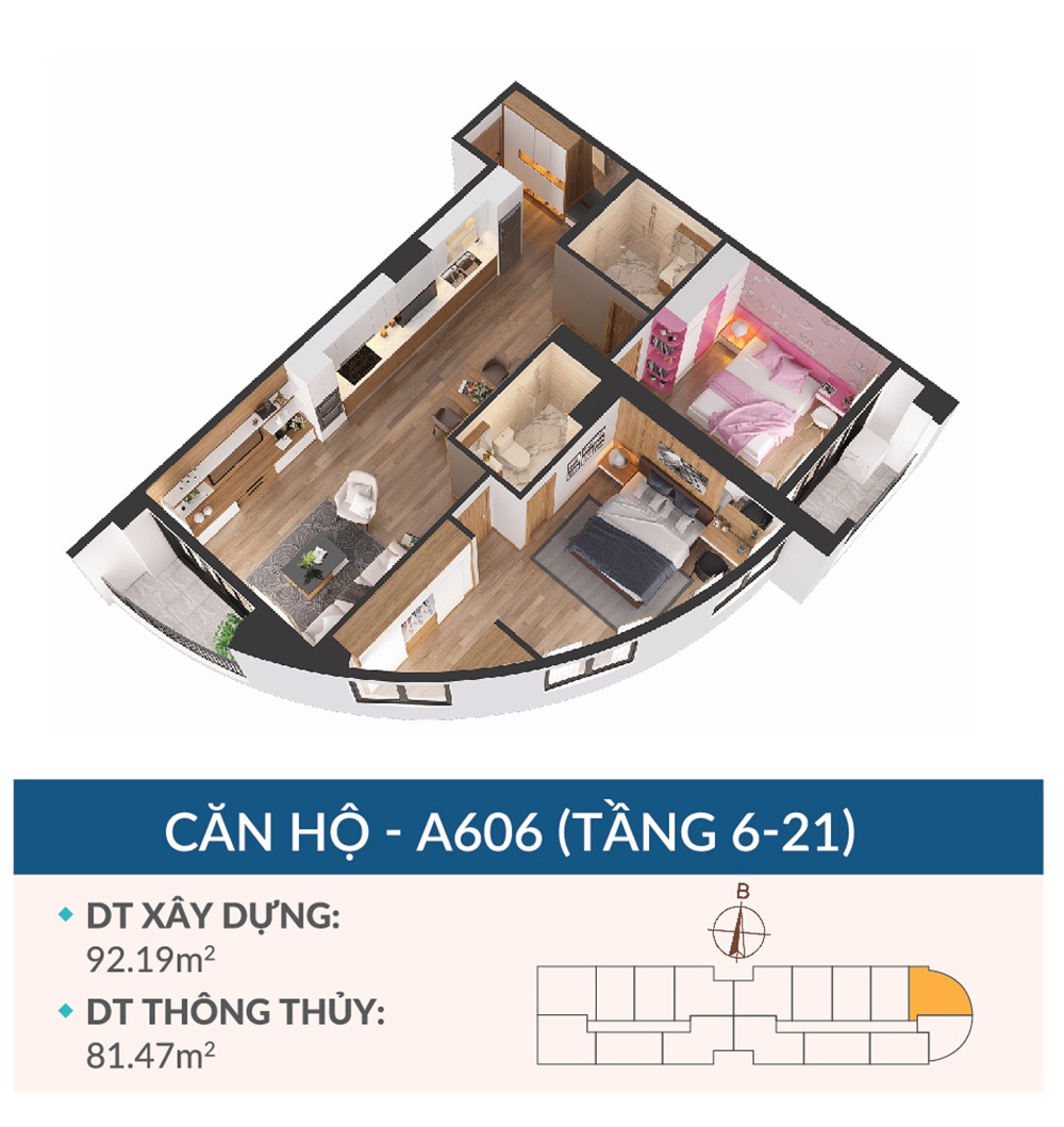 Thiết kế chung cư Tây Hồ RiverView