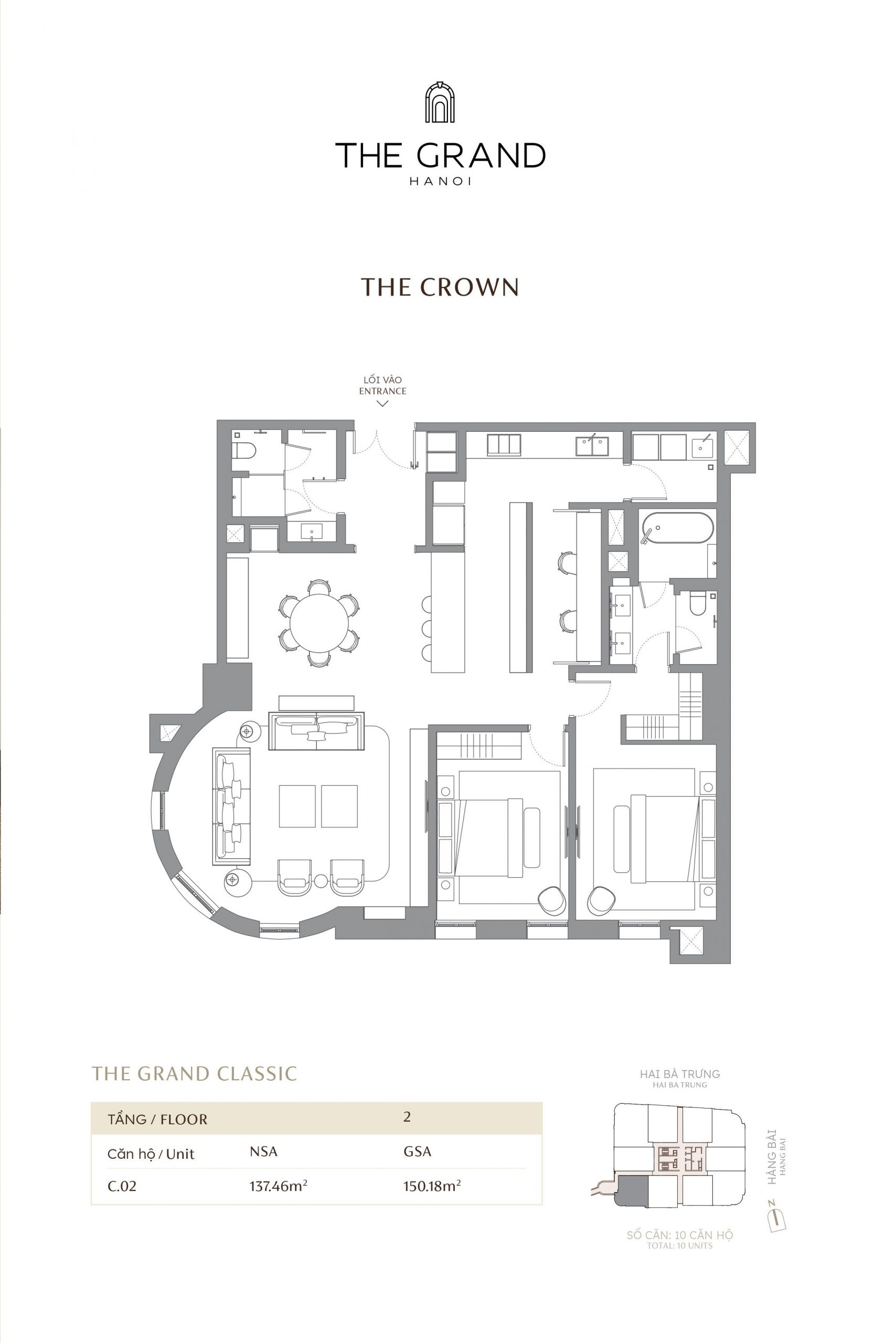 Thiết kế căn hộ The Grand Hà Nội
