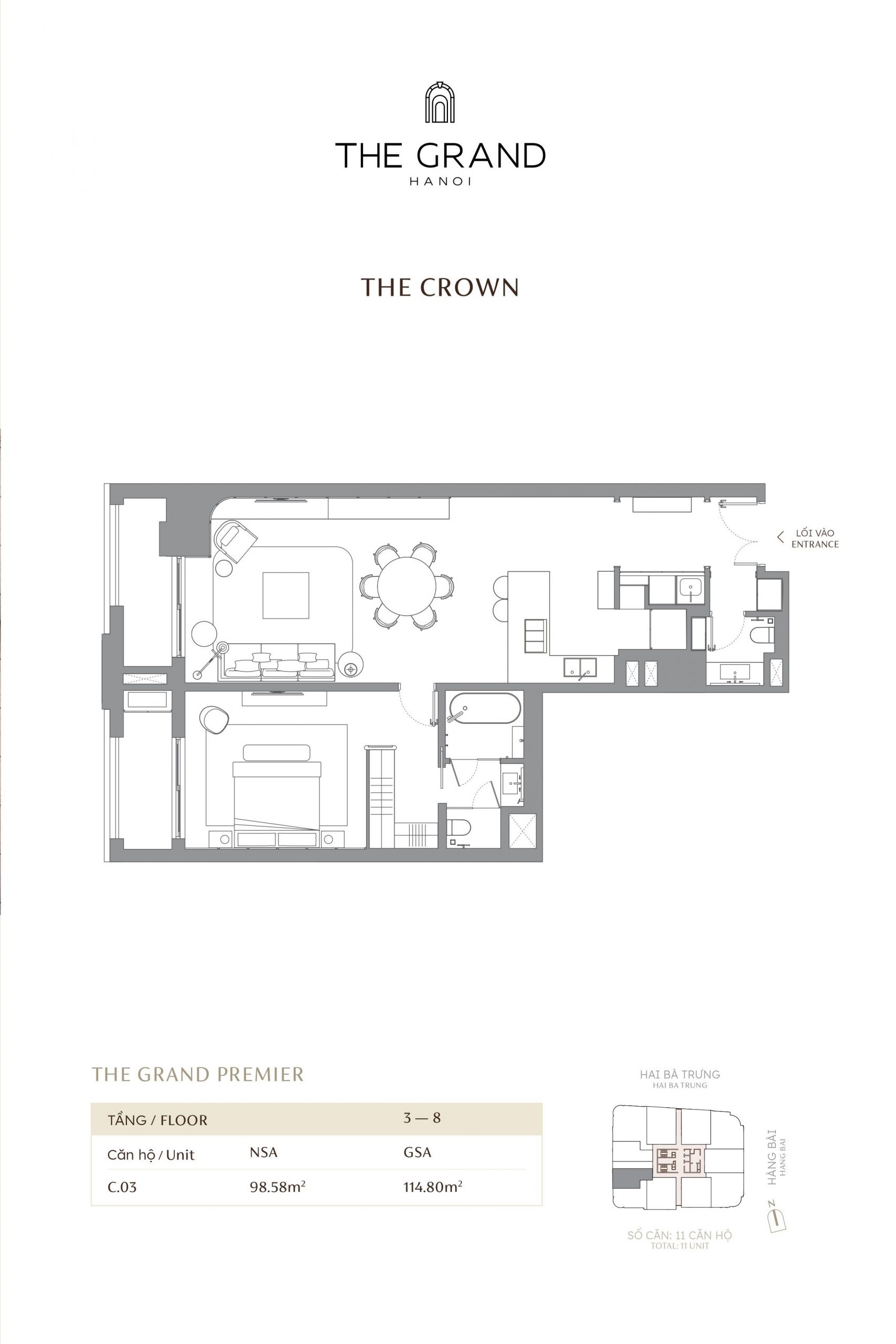 Thiết kế căn hộ The Grand Hà Nội