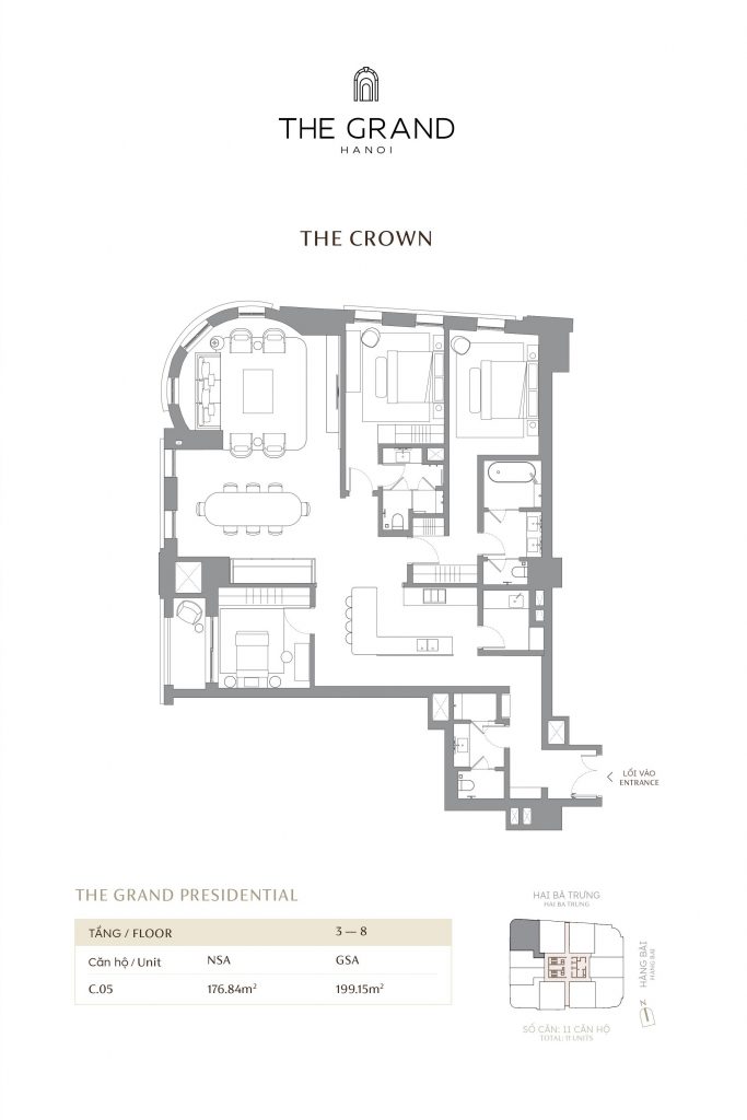 Thiết kế căn hộ The Grand Hà Nội