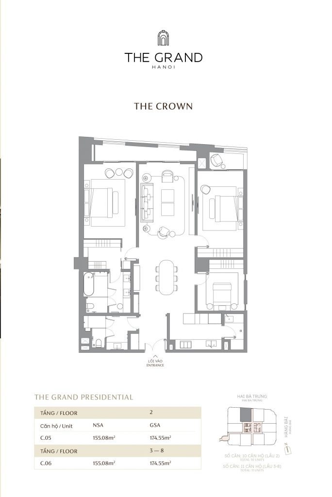 Thiết kế căn hộ The Grand Hà Nội
