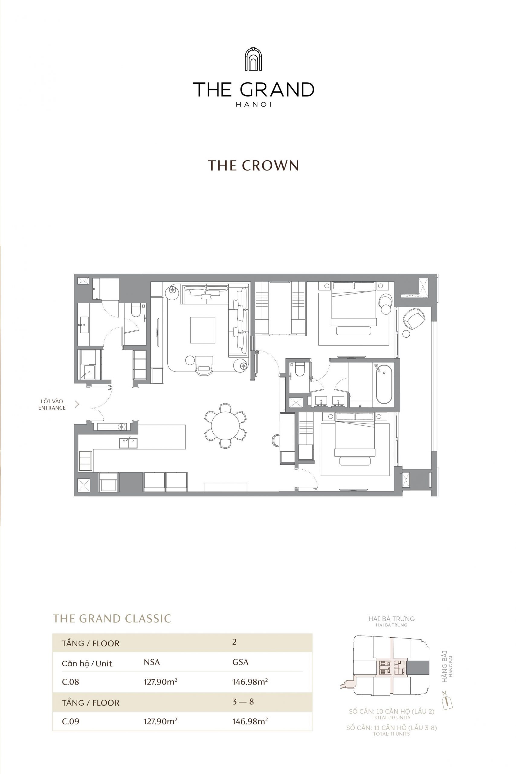 Thiết kế căn hộ The Grand Hà Nội