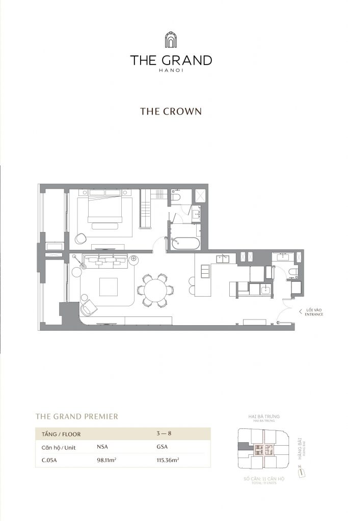 Thiết kế căn hộ The Grand Hà Nội