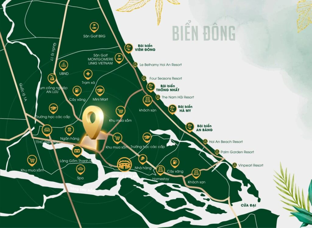 Vị trí đắc địa của dự án The Mansion Hội An