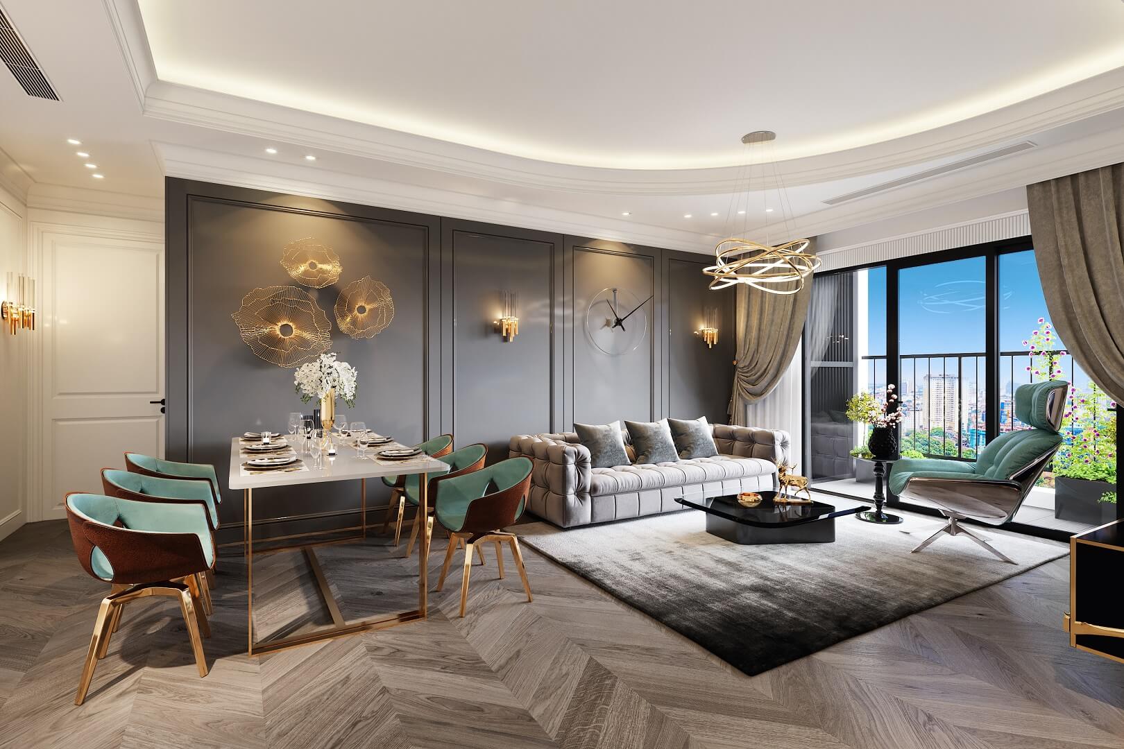 Nội thất bàn giao căn hộ The Terra An Hưng