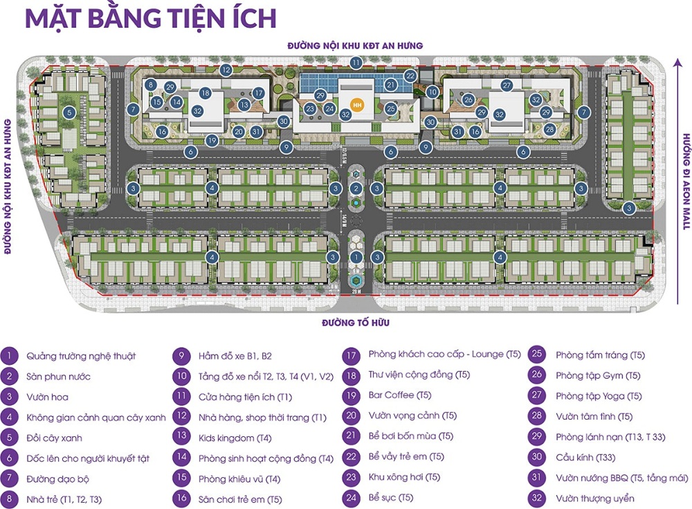 Tiện ích chung cư The Terra An Hưng