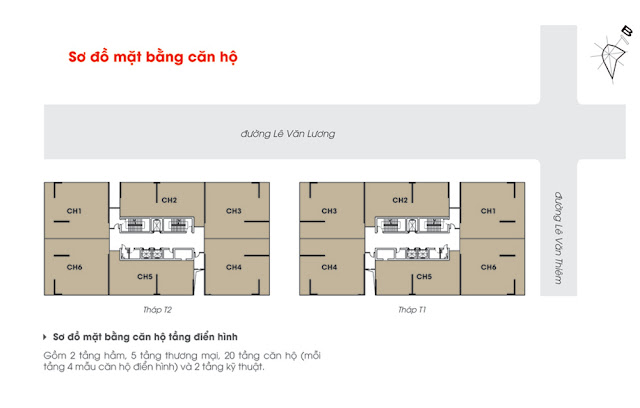 Mặt bằng dự án Times Tower 35 Lê Văn Lương