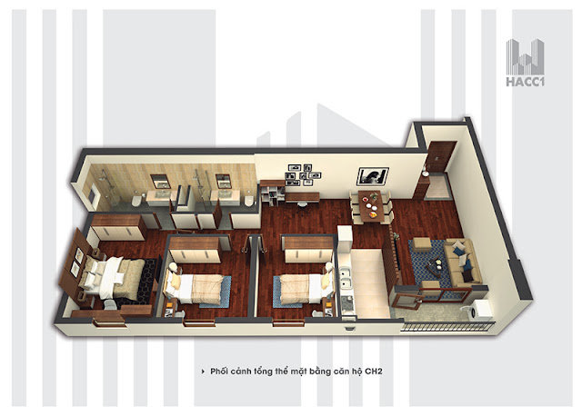 Thiết kế căn hộ chung cư Times Tower