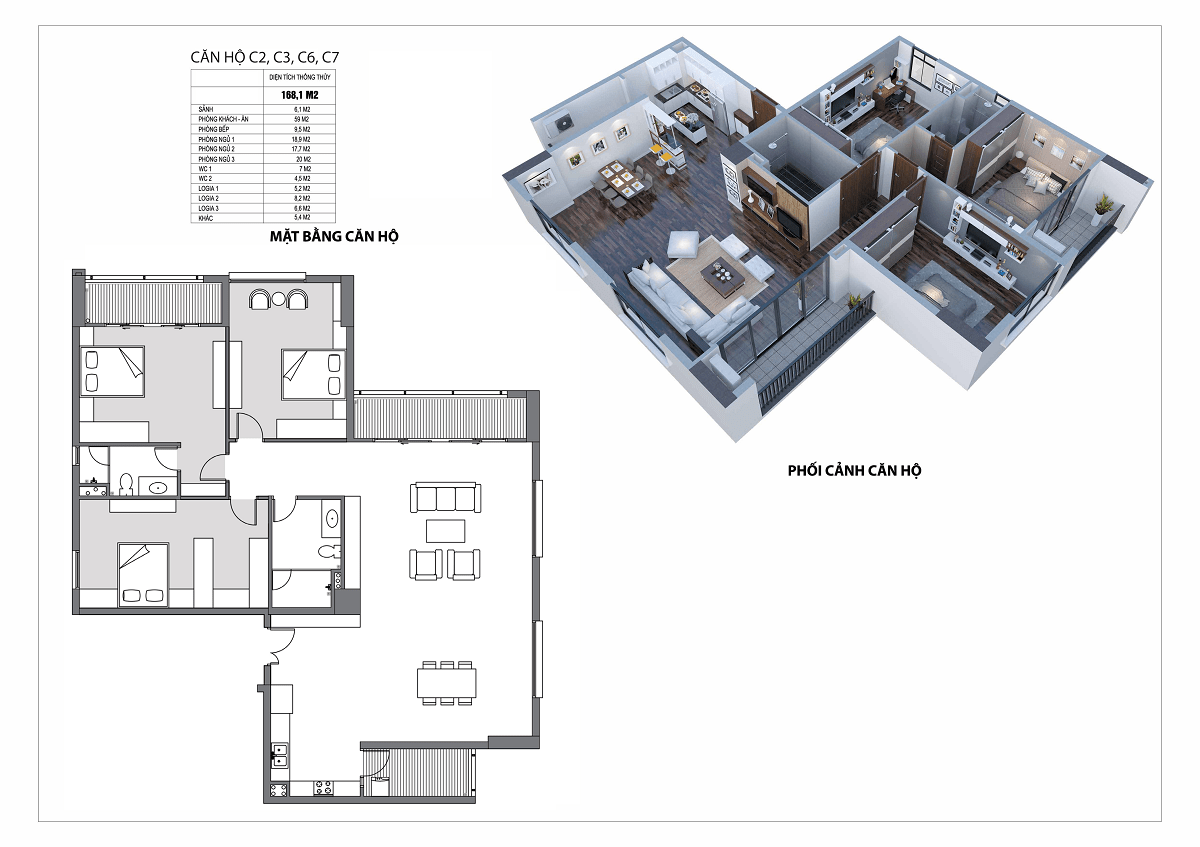 Thiết kế căn hộ tại dự án Udic Westlake Võ Chí Công