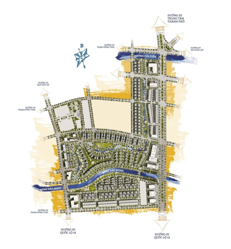 Mặt bằng dự án Vinh Heritage Vinh Tân Nghệ An