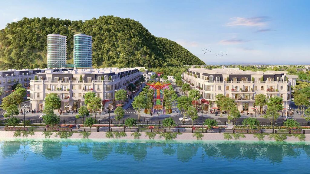 Những căn shophouse ven sông được thiết kế mở, tối ưu hóa không gian cho việc kinh doanh, đồng thời sở hữu tầm nhìn đắt giá hướng ra dòng sông Lam. Đây là vị trí lý tưởng để phát triển các dịch vụ cao cấp như nhà hàng, quán cà phê, spa, showroom hoặc văn phòng làm việc.
