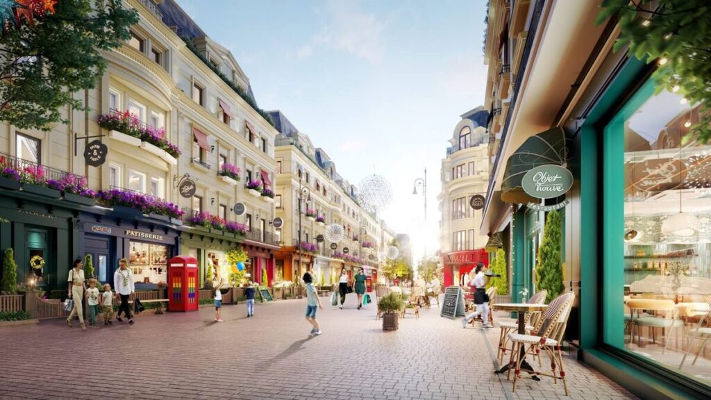 Phối cảnh Shophouse Rue De Charme Nguyễn Xiển