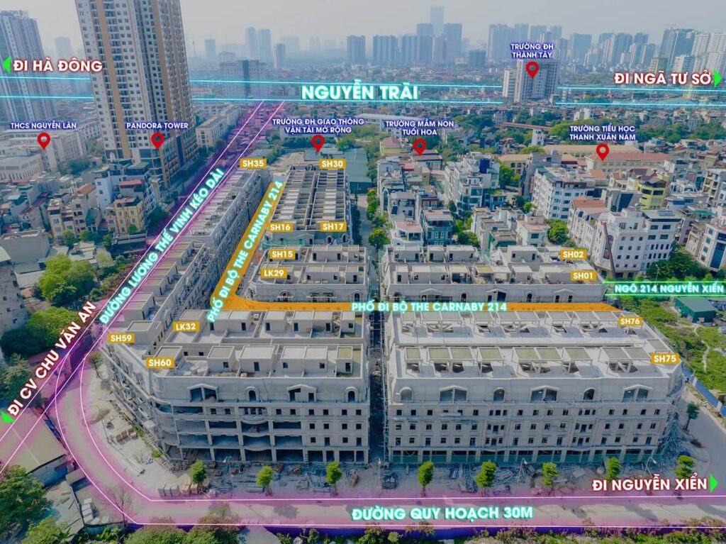 Tiến độ dự án Rue De Charme Nguyễn Xiển