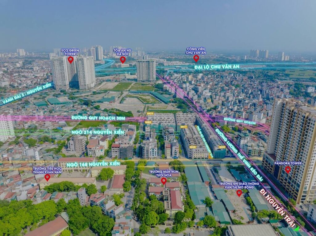 Tiến độ dự án Rue De Charme Nguyễn Xiển