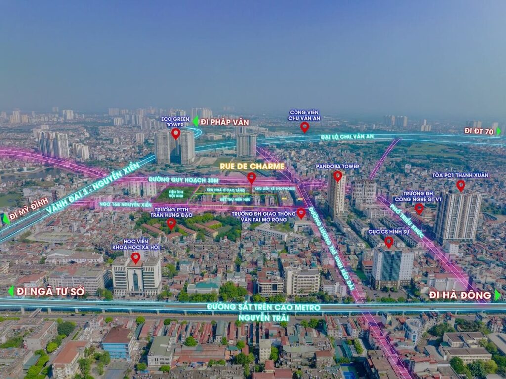 Tiến độ dự án Rue De Charme Nguyễn Xiển