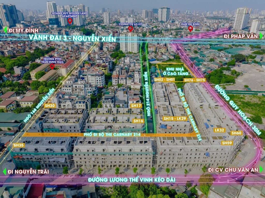 Tiến độ dự án Rue De Charme Nguyễn Xiển