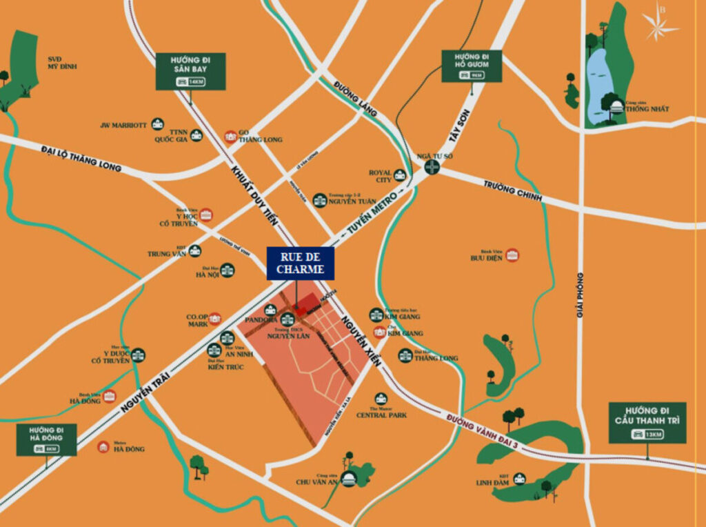 Vị trí Rue De Charme Nguyễn Xiển