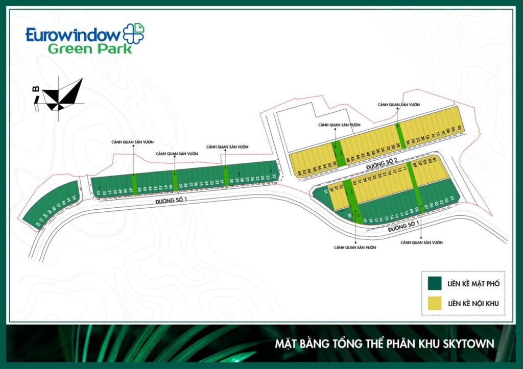 Mặt bằng tổng thể dự án Eurowindow Green Park Yên Bái