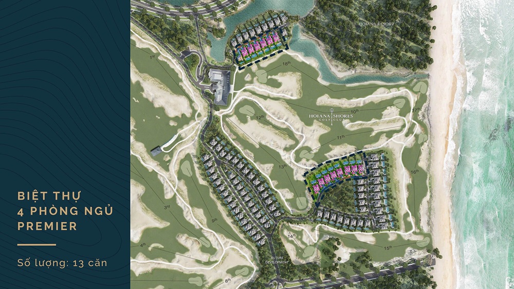 Mặt bằng dự án Hoiana Shores Golf Villas