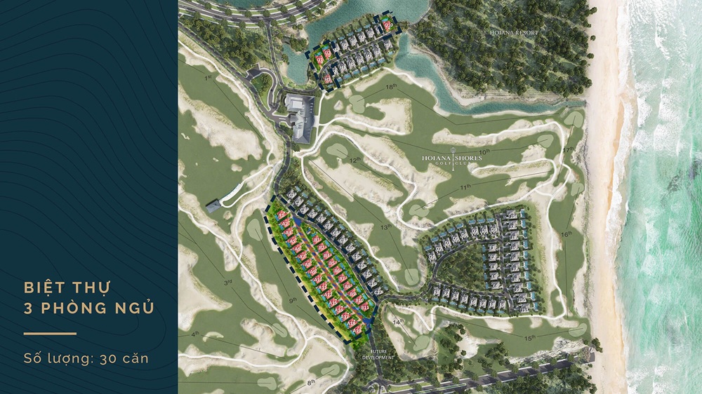 Mặt bằng dự án Hoiana Shores Golf Villas