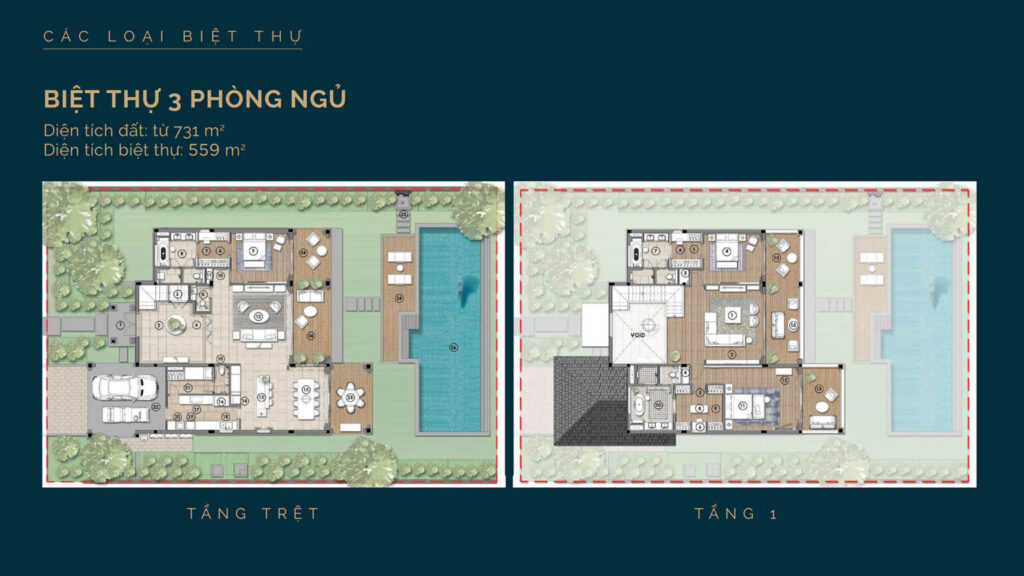 Mặt bằng dự án Hoiana Shores Golf Villas